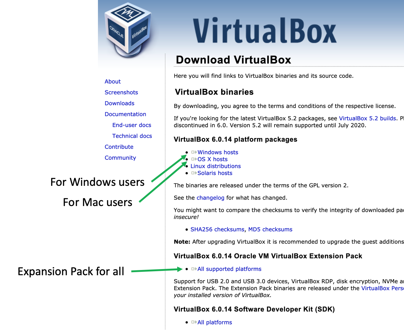 free virtualbox download for mac